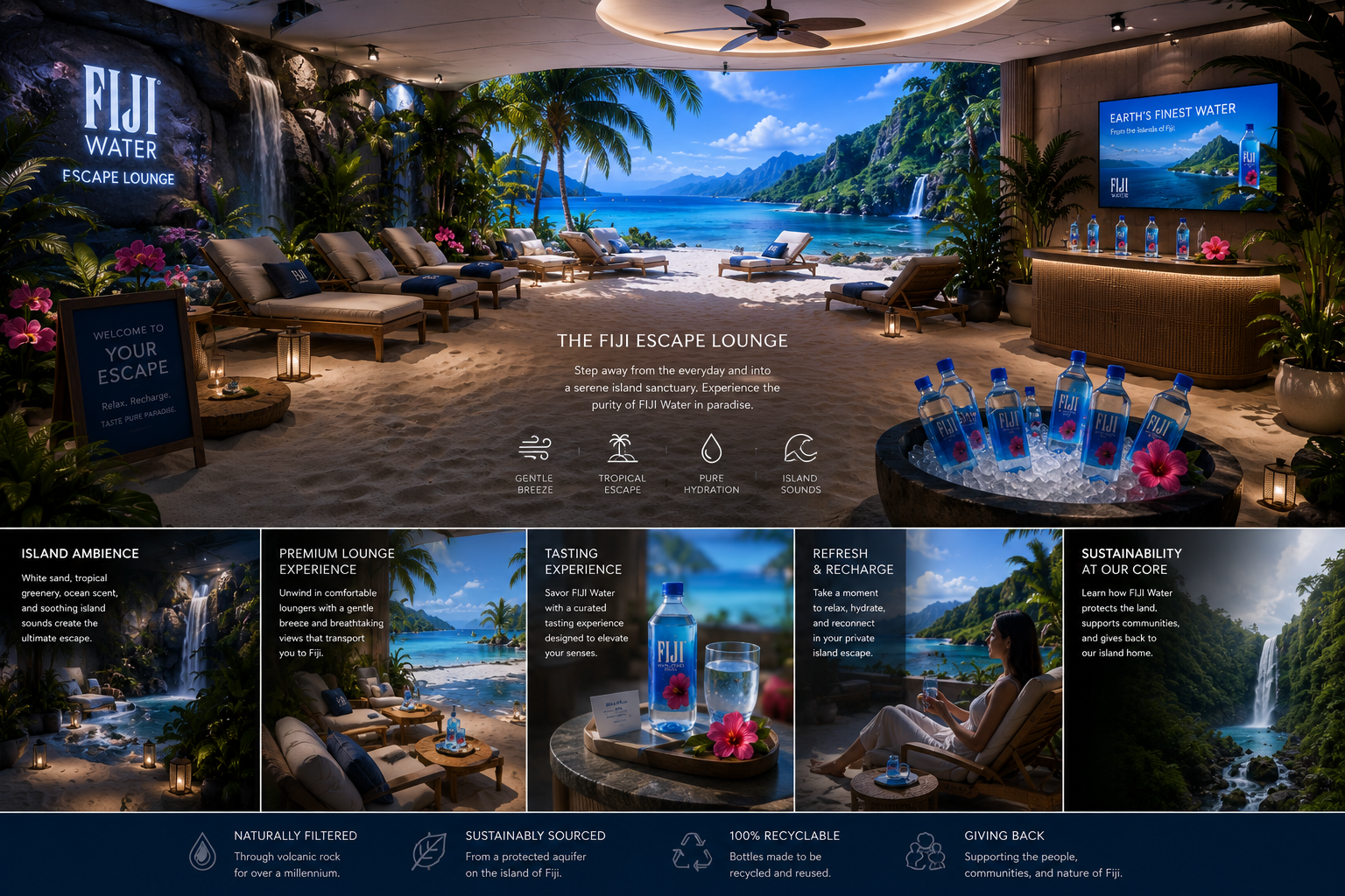 A private island, in-store.