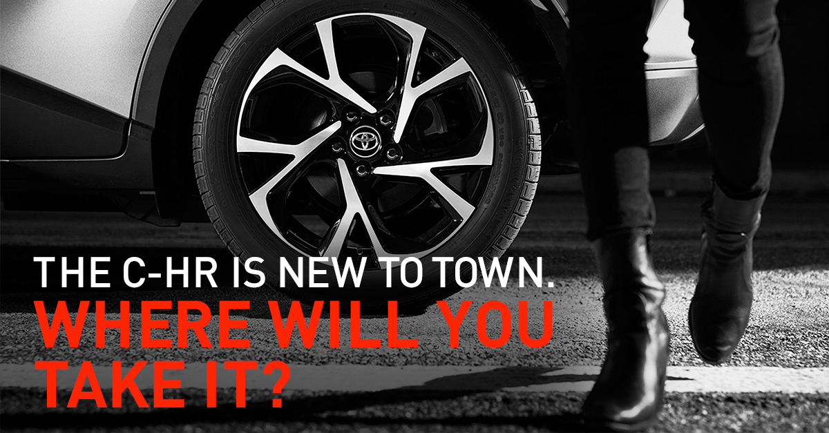 The C-HR is new to town. Where will you take it?