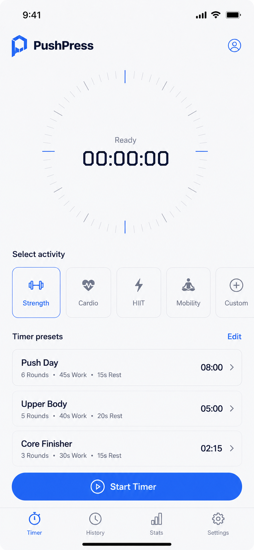 PushPress Timer